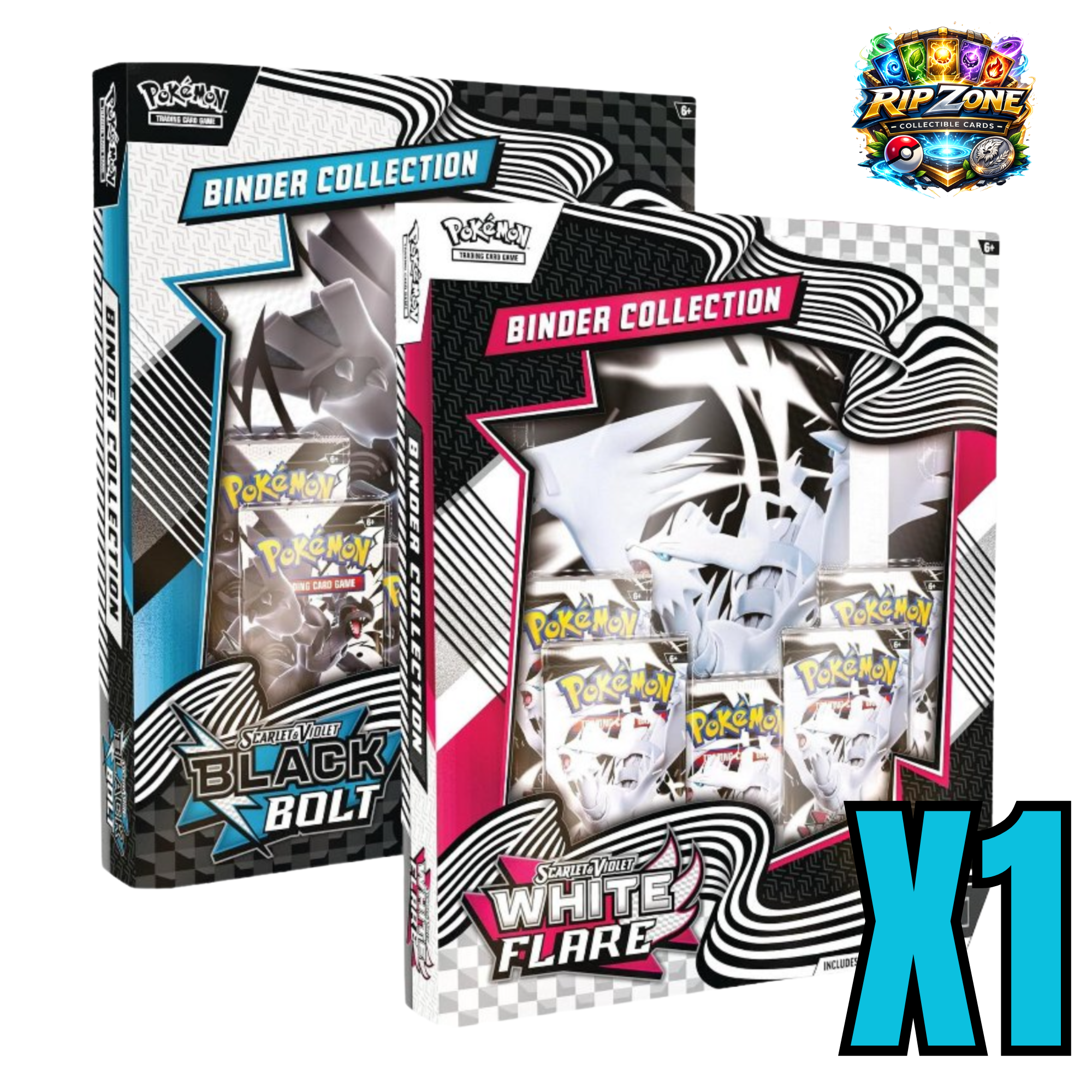 black bolt or white flare binder collection