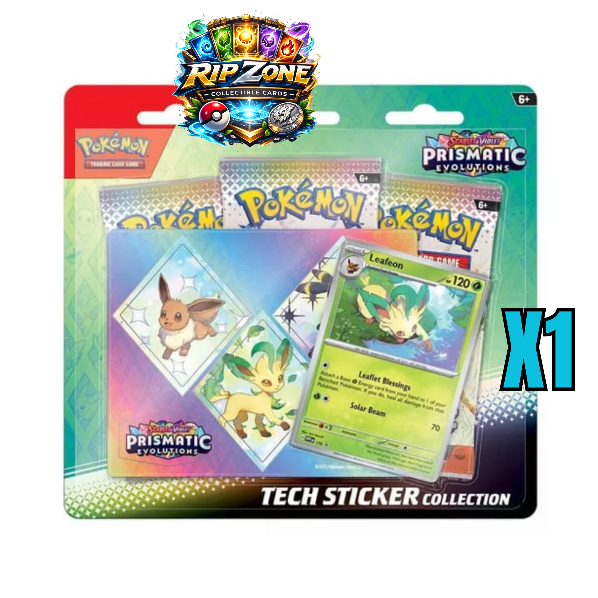 prismatic evolutions tech sticker